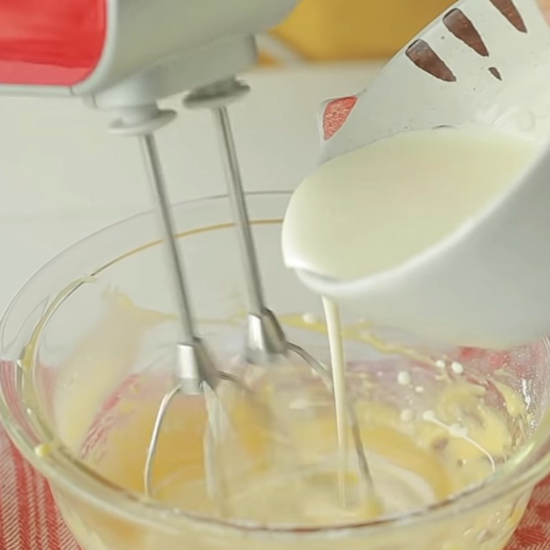 Bước 3 Trộn hỗn hợp kem phô mai sữa chua Bánh phô mai sữa chua nướng