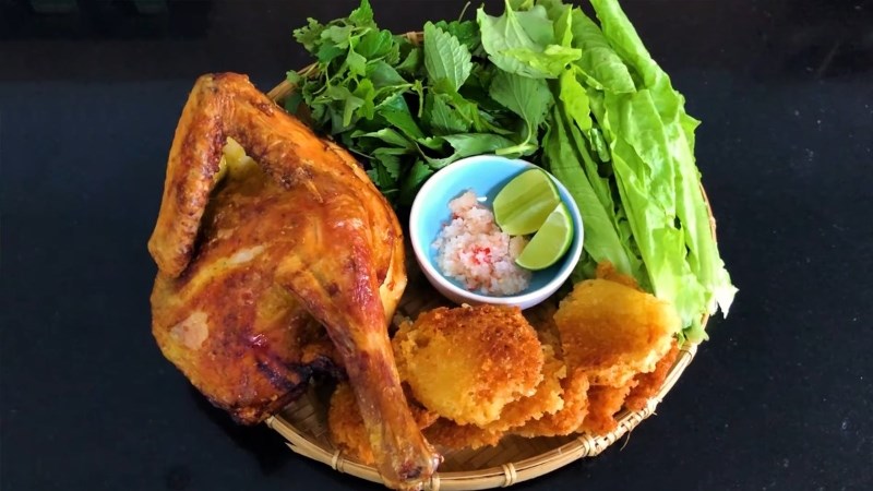 Gà nướng da giòn