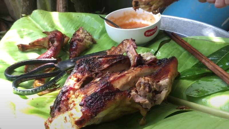 Gà nướng sầu riêng