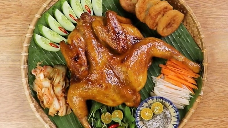 gà nướng xá xíu