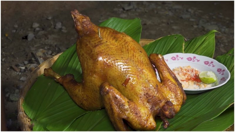 Gà nướng lu