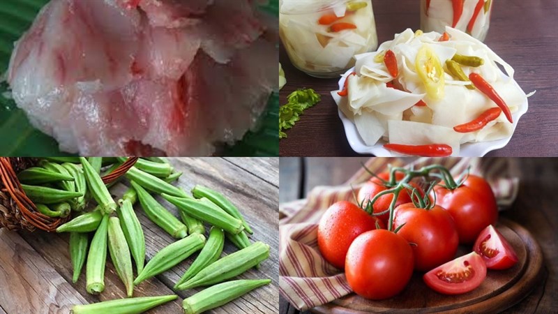 Nguyên liệu món ăn 2 cách nấu canh cá thác lác cà chua