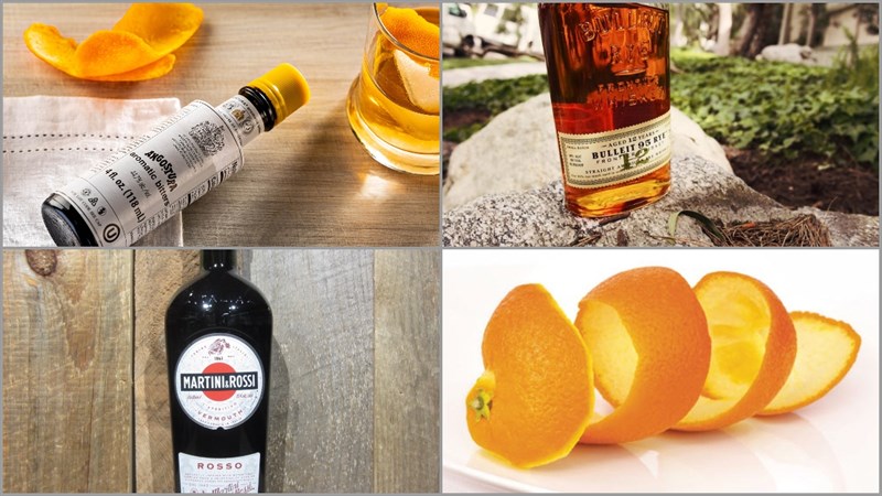 Nguyên liệu làm Cocktail Manhattan