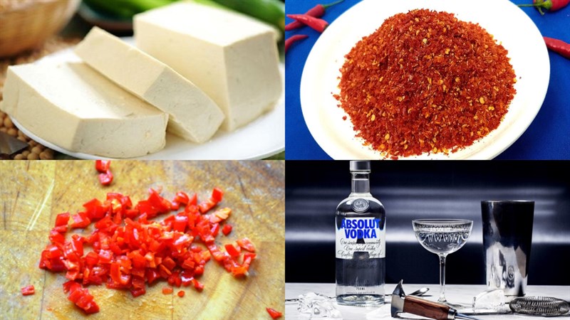 Nguyên liệu món ăn chao đỏ