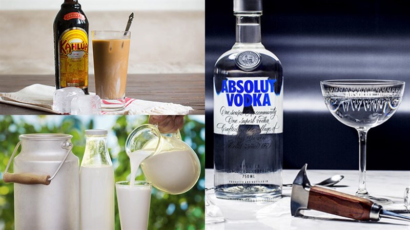 Nguyên liệu làm cocktail White Russian