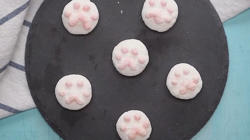 Cách thức làm marshmallow chân mèo