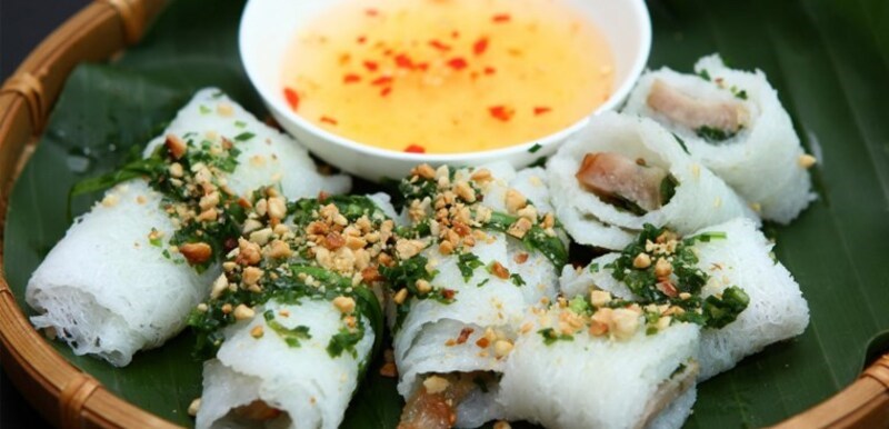 B&aacute;nh hỏi heo quay mỡ h&agrave;nh