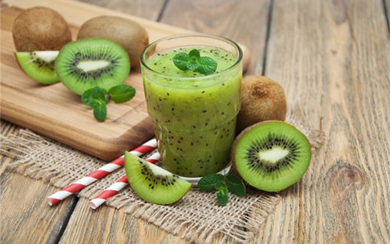 Hình Sinh tố kiwi sữa chua