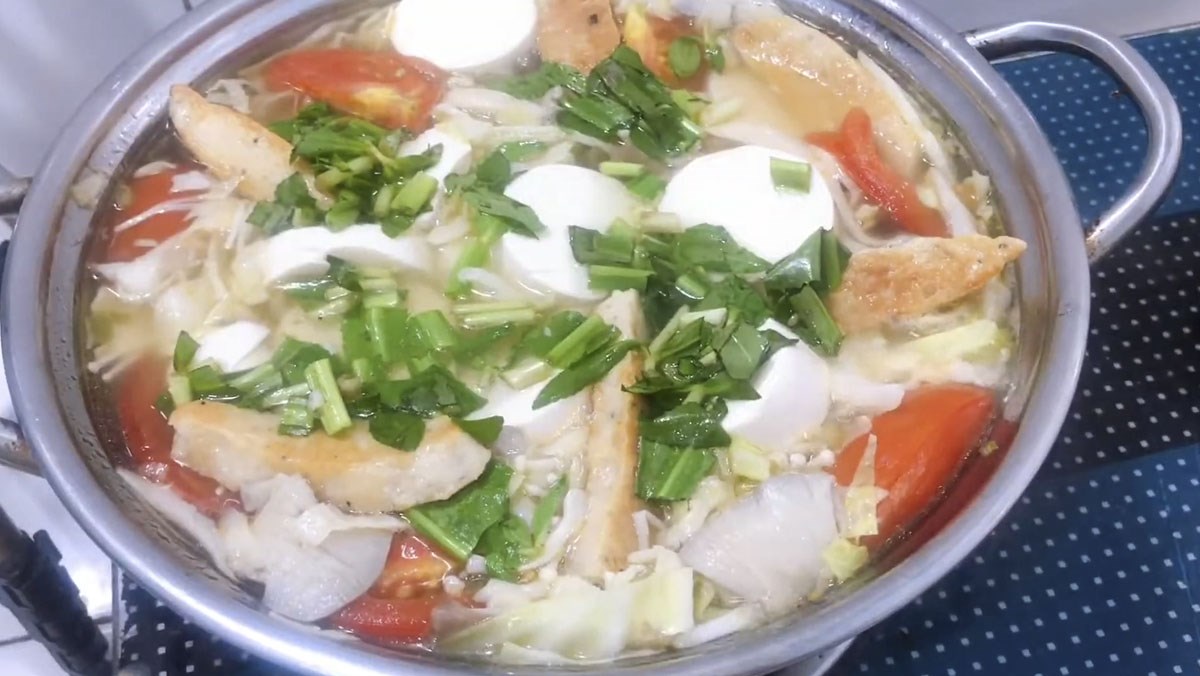 Canh chua bắp cải xanh