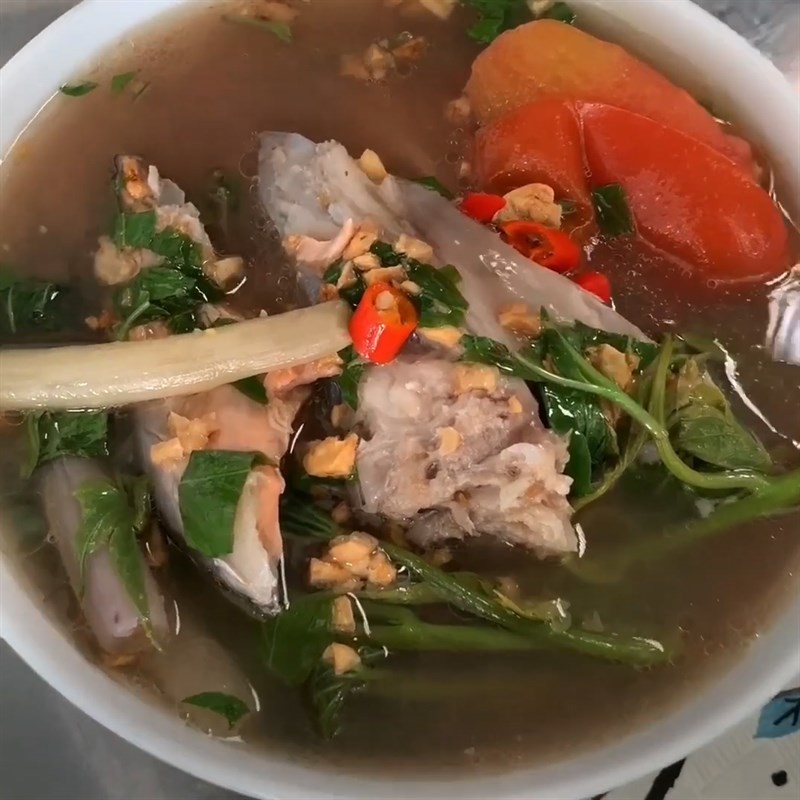 Bước 4 Thành phẩm Canh chua rau lang