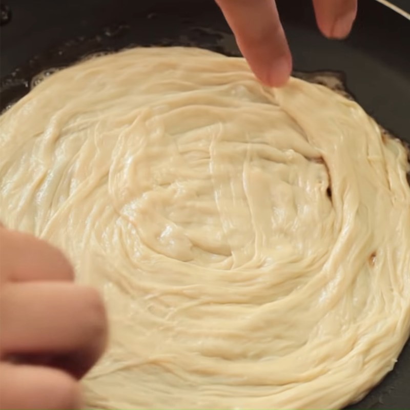 Bước 4 Chiên bánh Bánh roti Malaysia - roti canai