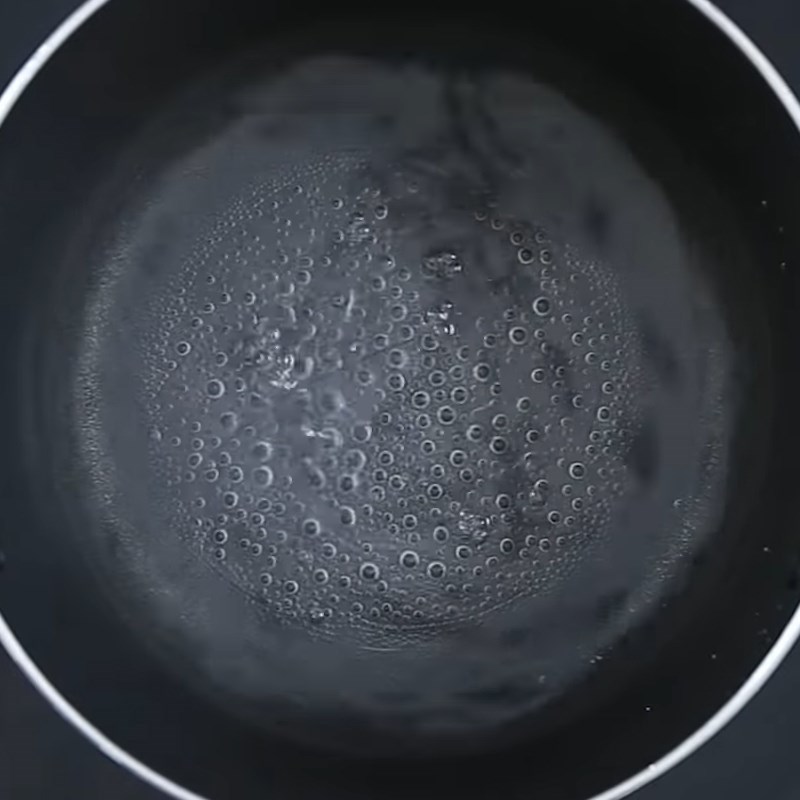 Bước 1 Nấu hỗn hợp rau câu matcha Thạch sữa chua matcha