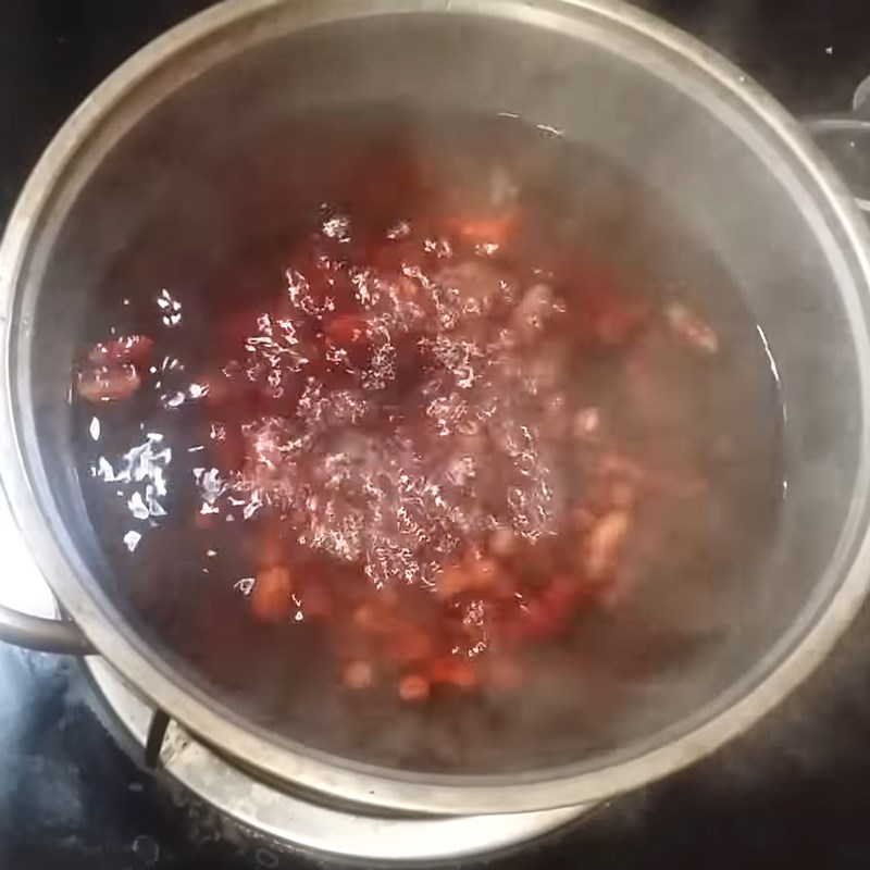 Bước 3 Nấu nước đậu đỏ Nước đậu đỏ
