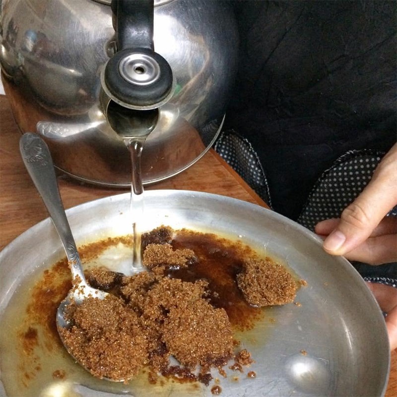 Bước 4 Nấu nước đường Tàu hủ bằng bột rau câu bằng hạt đậu nành xay