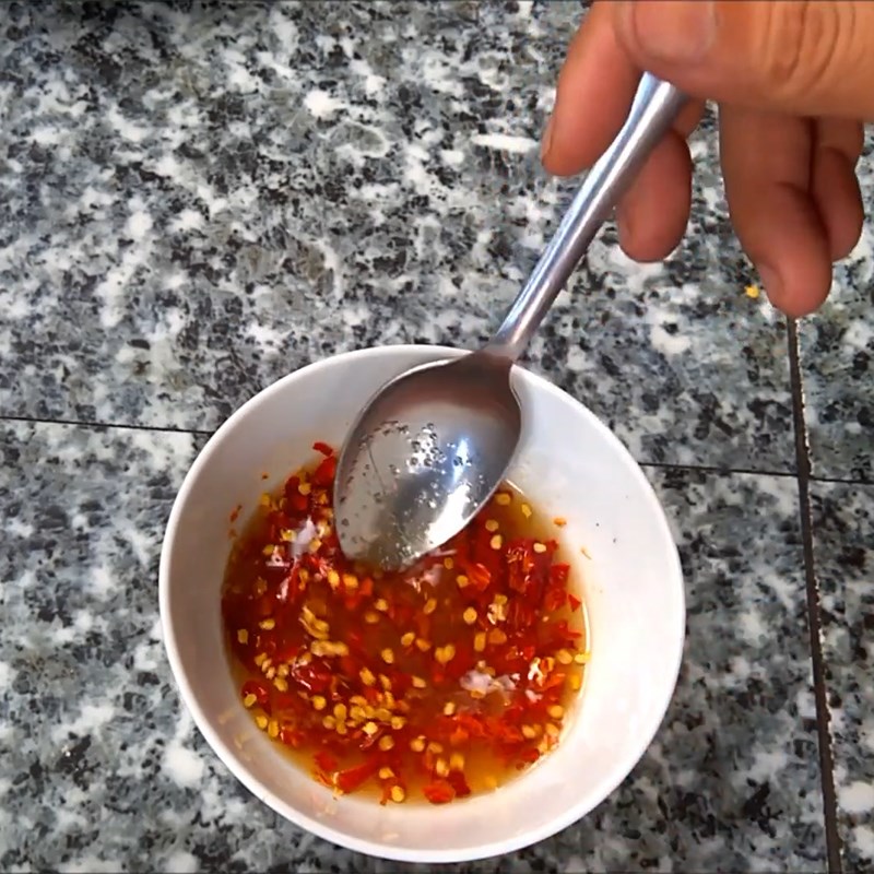 Bước 4 Nấu nước mắm trộn gỏi Gỏi trái điều thịt heo