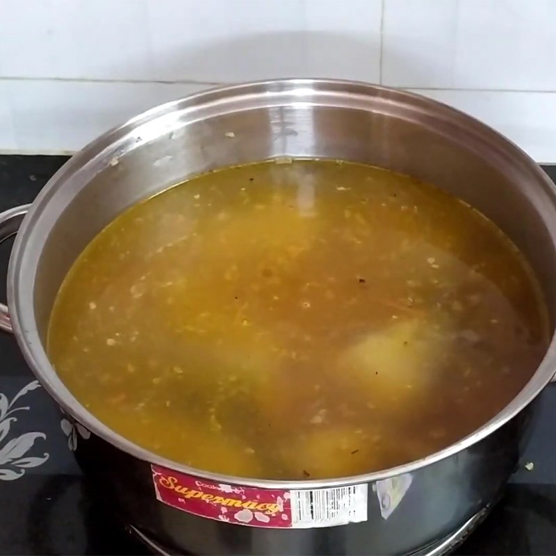 Bước 4 Nấu canh Canh chua lá giang