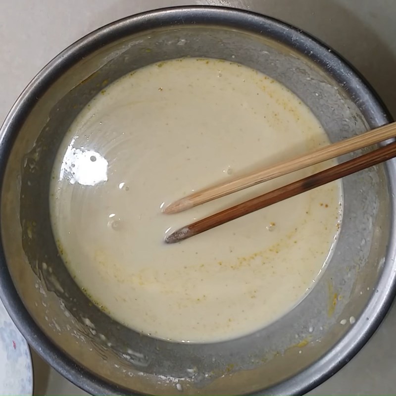 Bước 2 Pha bột bánh xèo Bánh xèo ngọt