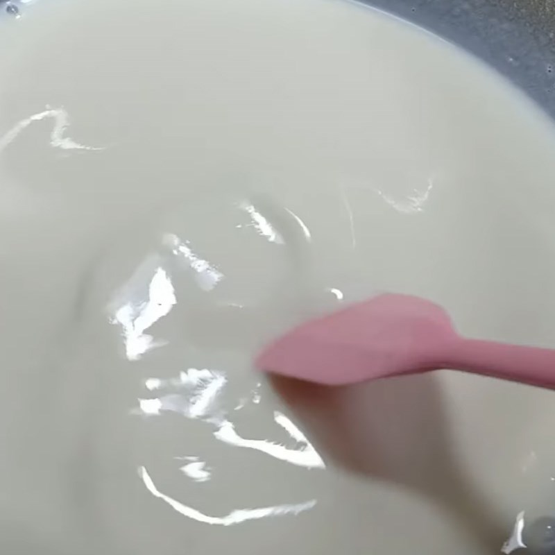 Bước 1 Pha hỗn hợp bột rau câu sữa chua Thạch sữa chua truyền thống