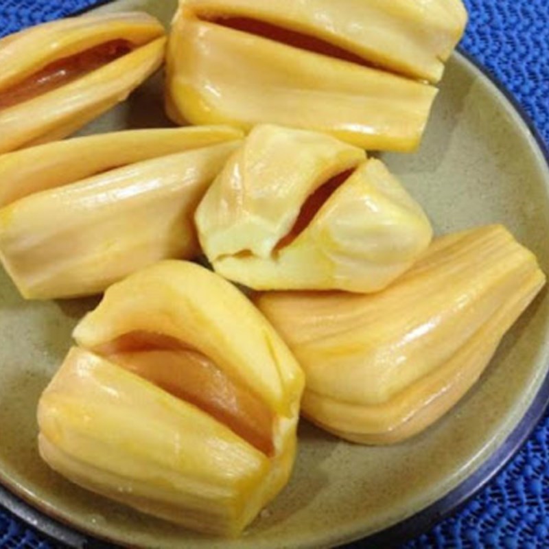 Bước 1 Sơ chế mít Xôi mít ngũ sắc