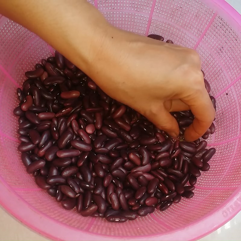 Bước 1 Sơ chế đậu đỏ Nước đậu đỏ