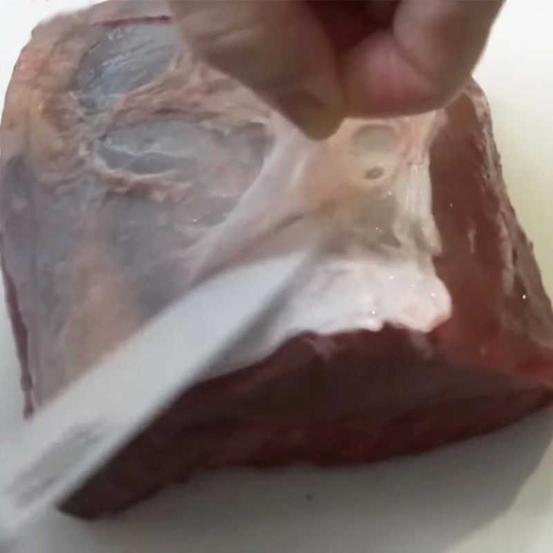 Bước 1 Sơ chế thịt bò Bò nấu đậu