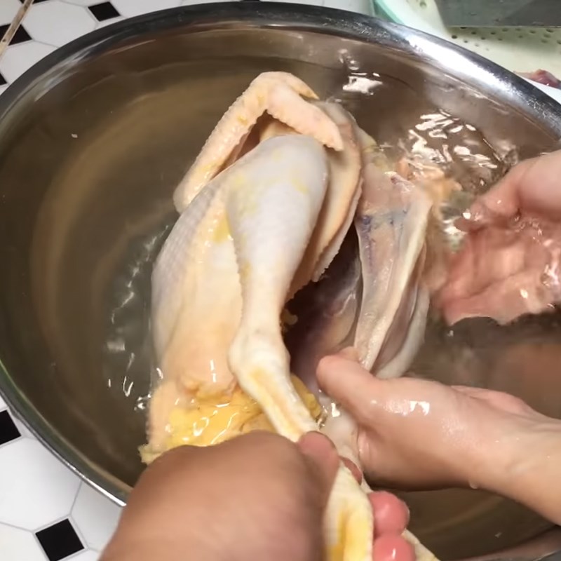 Bước 1 Sơ chế thịt gà Gà nướng sầu riêng