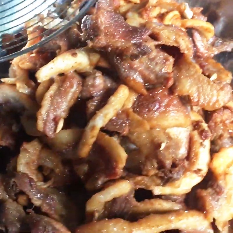 Bước 1 Sơ chế và chiên mỡ Bánh tóp mỡ khô