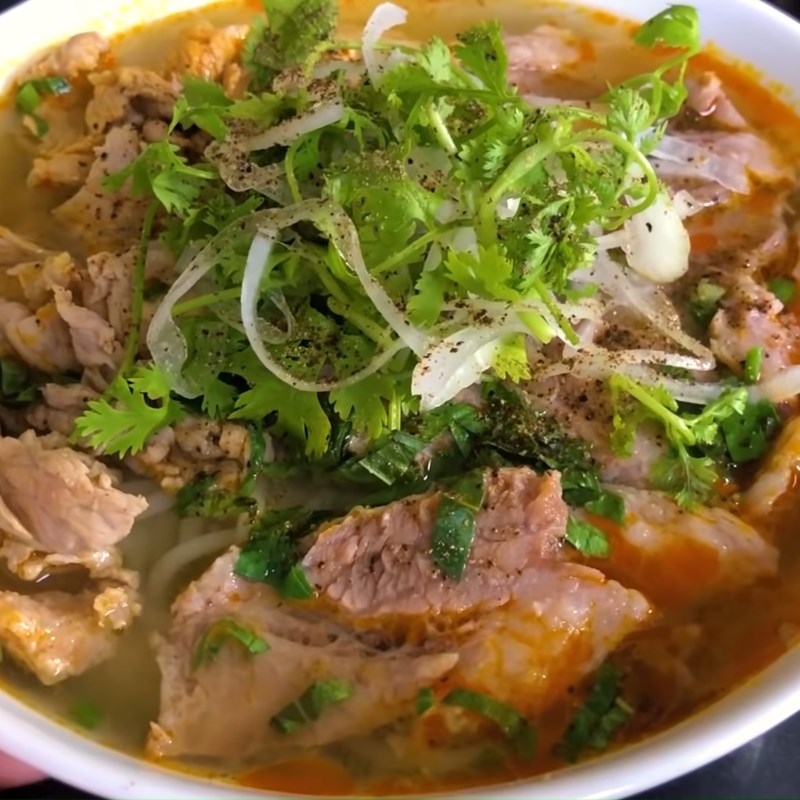 Bước 7 Thành phẩm Bún bò tái