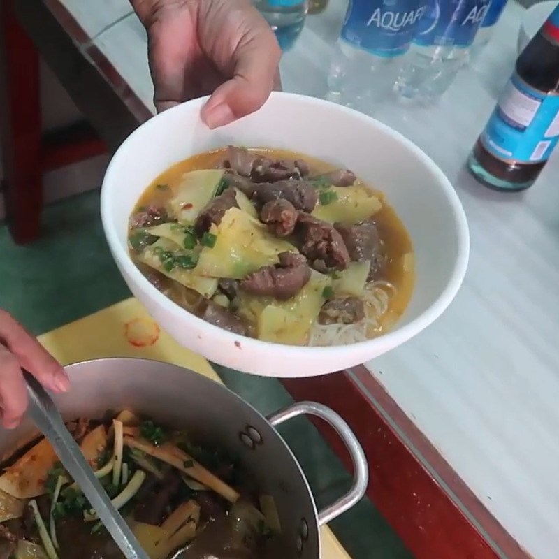 Bước 6 Thành phẩm Bún bò gân