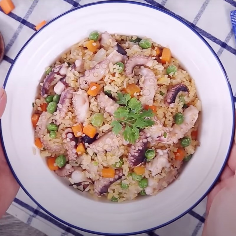 Bước 6 Thành phẩm Cơm bạch tuộc