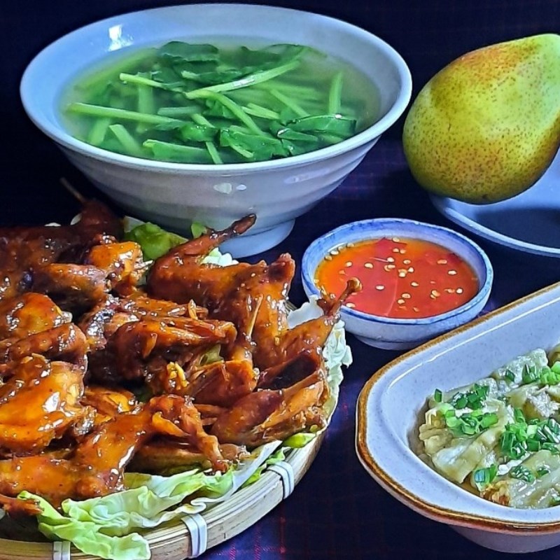 Bước 6 Thành phẩm Cút rô ti nước dừa