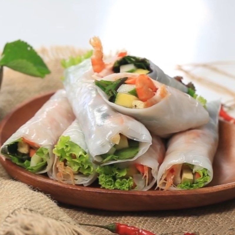 Bước 5 Thành phẩm Bánh cuốn tôm chua