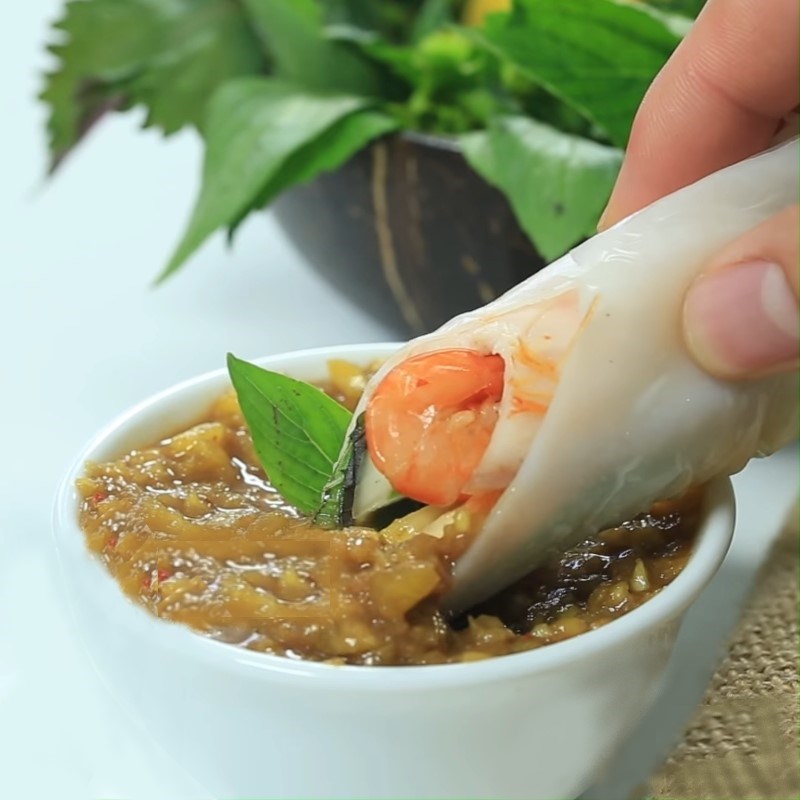 Bước 5 Thành phẩm Bánh cuốn tôm chua