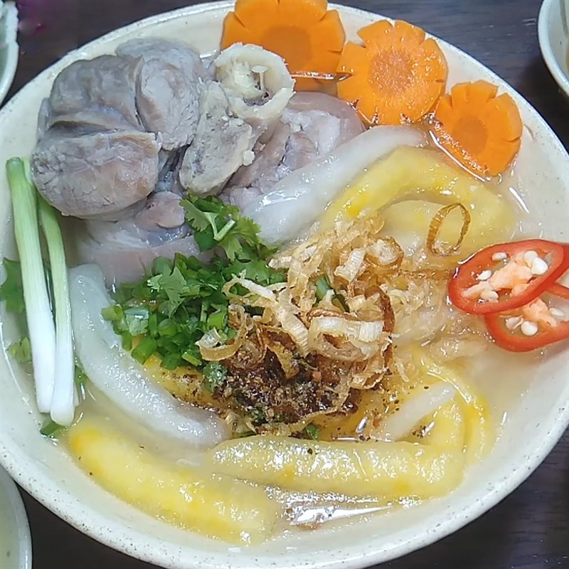 Bước 7 Thành phẩm Bánh canh khoai mì xắt