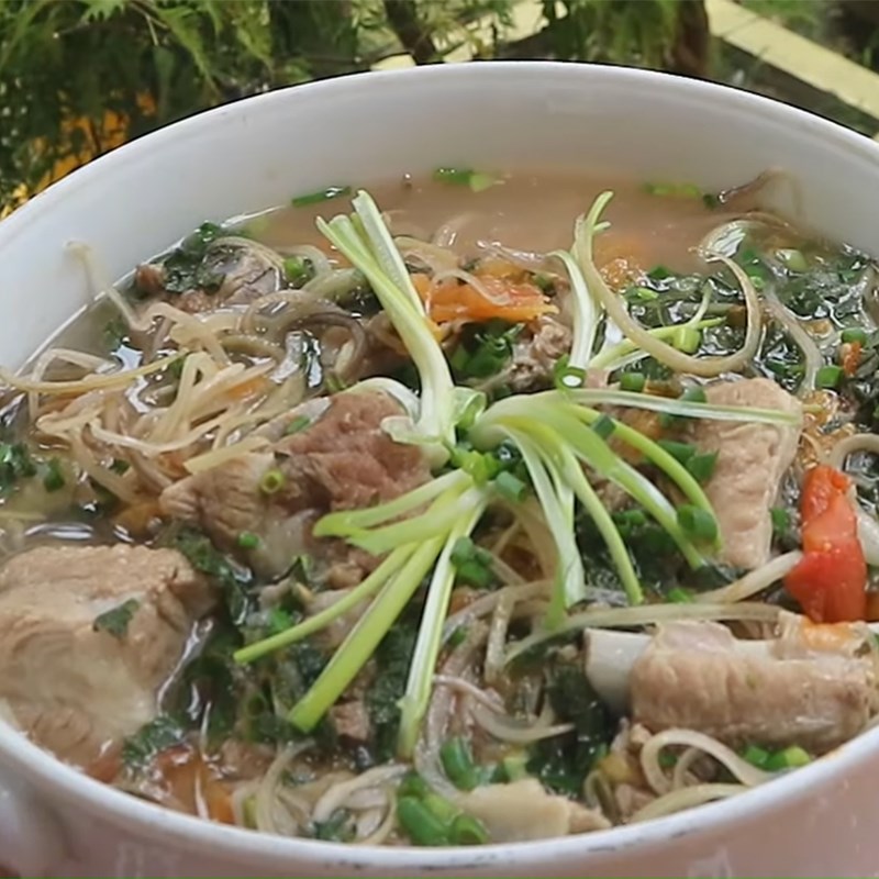 Bước 5 Thành phẩm Canh bắp chuối nấu sườn