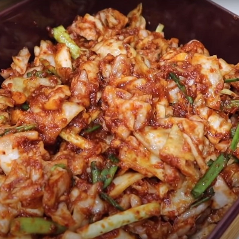 Bước 5 Thành phẩm Kimchi bắp cải