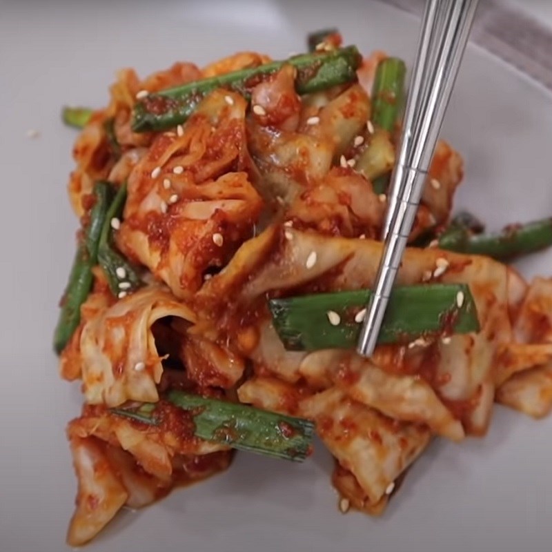 Bước 5 Thành phẩm Kimchi bắp cải