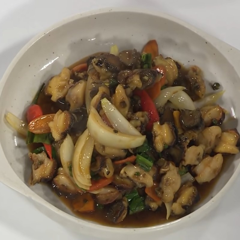 Bước 4 Thành phẩm Ốc lác xào tiêu xanh