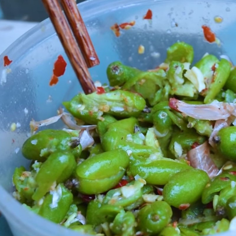 Bước 4 Thành phẩm Nhót dầm tỏi ớt