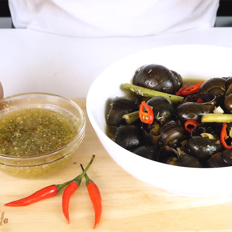 Bước 5 Thành phẩm Ốc lác hấp tiêu
