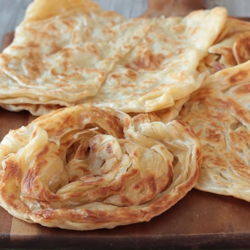 Bước 5 Thành phẩm Bánh roti Malaysia - roti canai