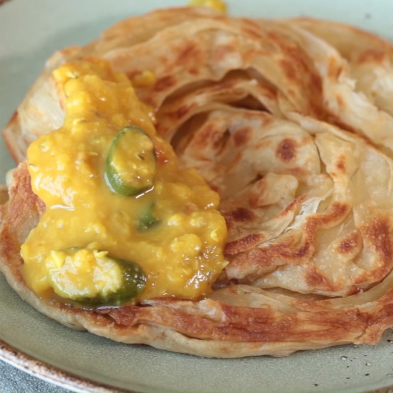 Bước 5 Thành phẩm Bánh roti Malaysia - roti canai