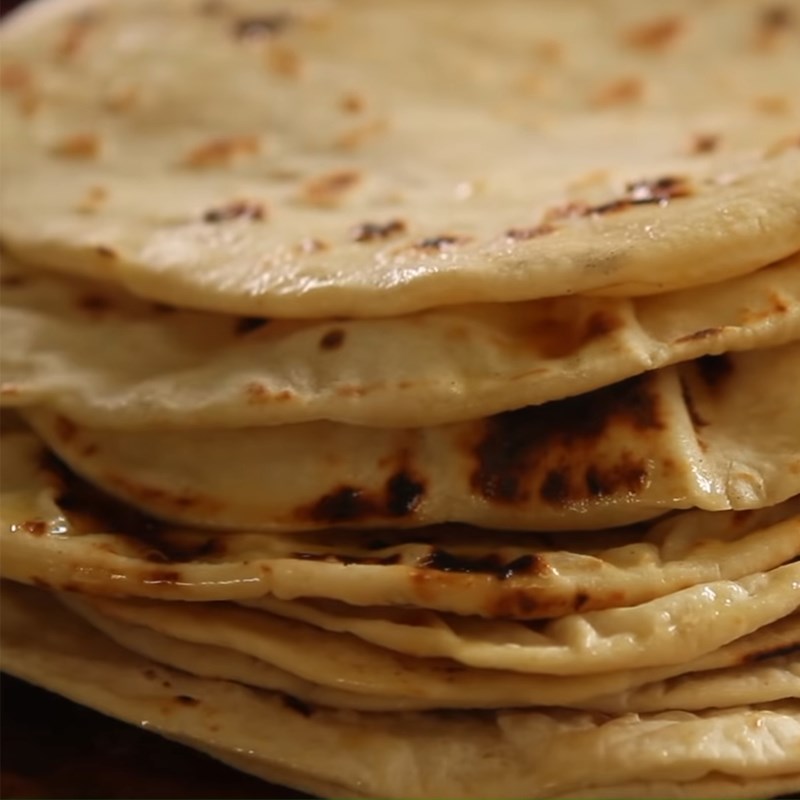 Bước 4 Thành phẩm Bánh roti Ấn Độ - Chapati