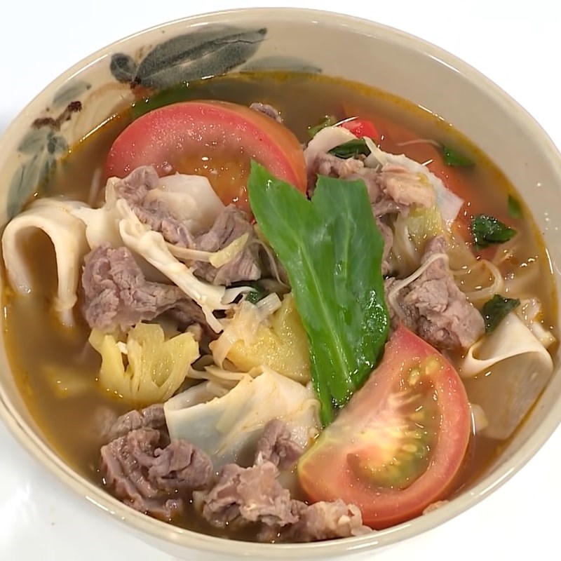 Bước 6 Thành phẩm Canh gân bò chua cay