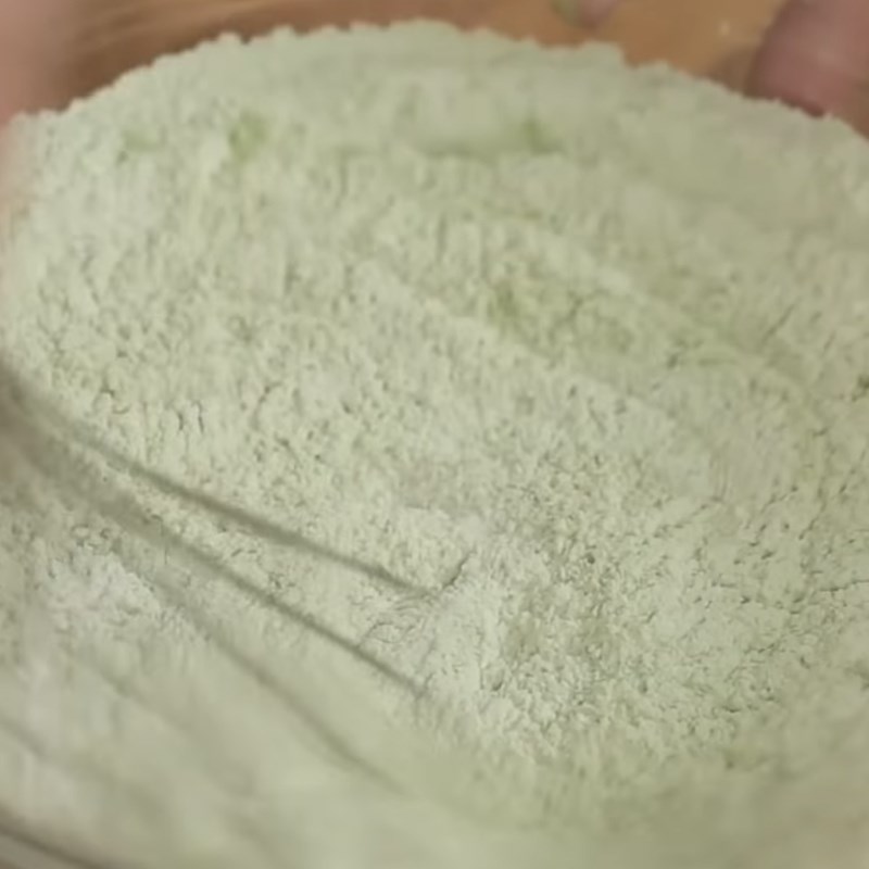 Bước 1 Trộn bột khô Bánh sò madeleine trà xanh