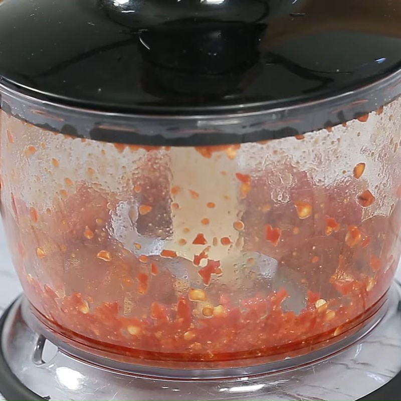 Bước 1 Xay ớt Khế dầm mắm ớt