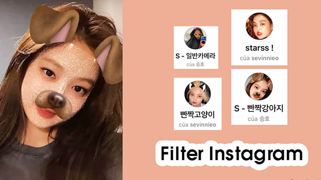 Tổng hợp 12 filter mặt nạ lấp lánh đẹp, đang hot trên Instagram
