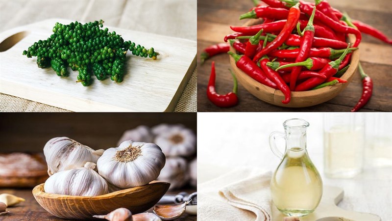 Nguyên liệu món ăn xài xanh dìm giấm