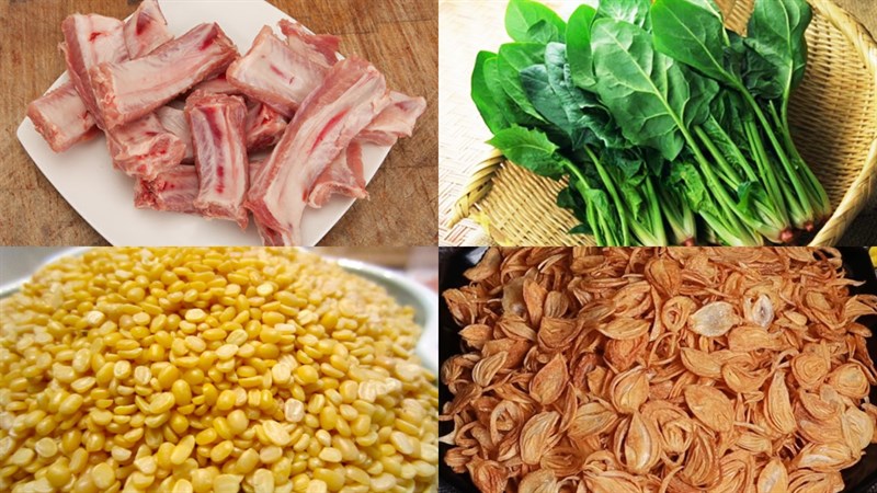 Nguyên liệu món ăn cháo khoái hải phòng