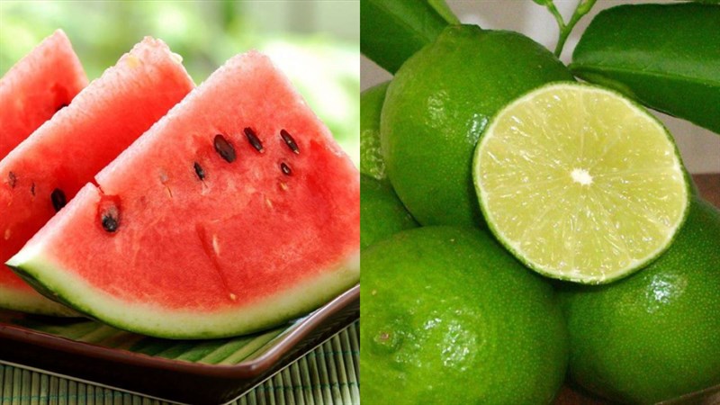 Nguyên liệu món ăn nước ép dưa hấu